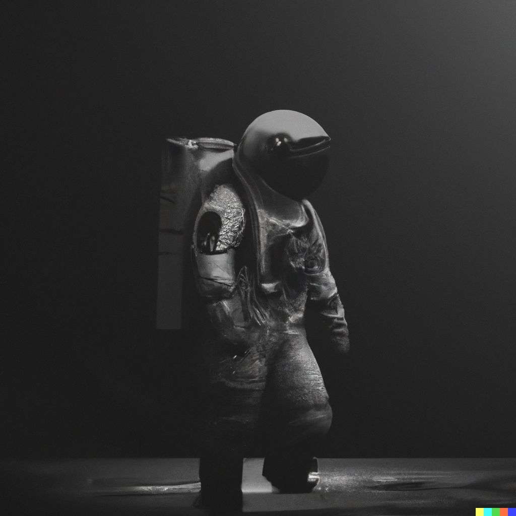 an astronaut, digital art, depth effects